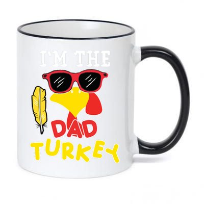 Im The Dad Turkey Funny Thanksgiving 11oz Black Color Changing Mug