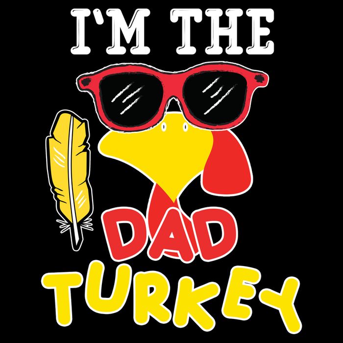 Im The Dad Turkey Funny Thanksgiving Zip Tote Bag