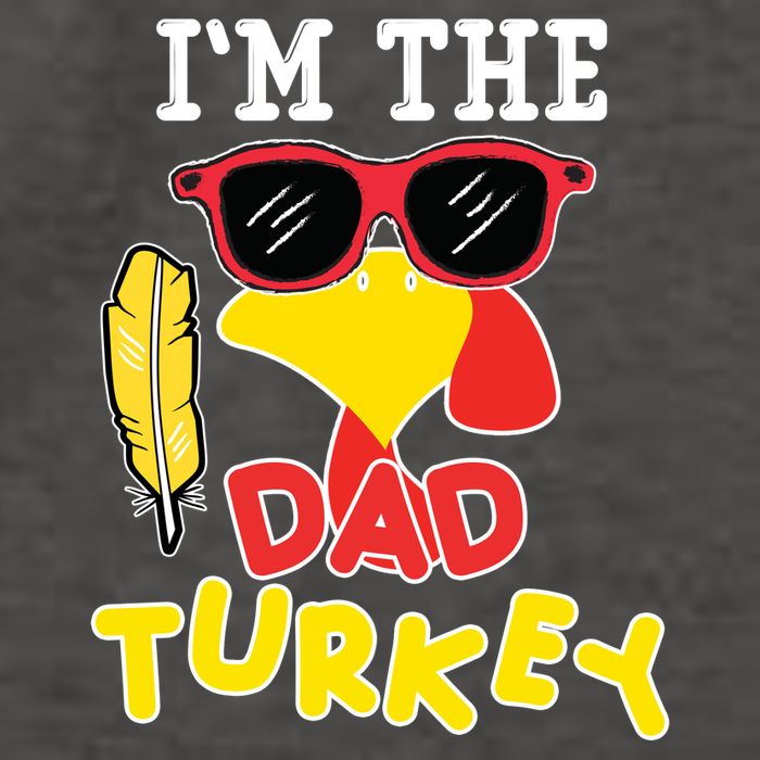 Im The Dad Turkey Funny Thanksgiving Vector Backpack