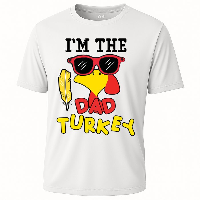 Im The Dad Turkey Funny Thanksgiving Cooling Performance Crew T-Shirt