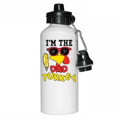 Im The Dad Turkey Funny Thanksgiving Aluminum Water Bottle