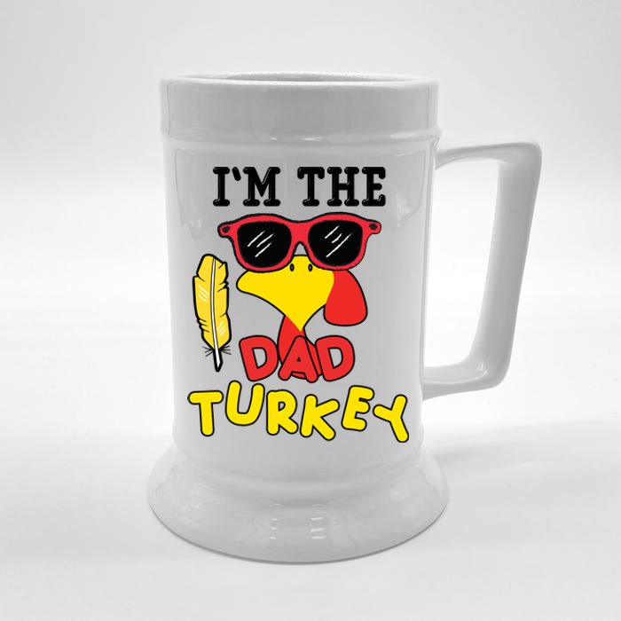 Im The Dad Turkey Funny Thanksgiving Beer Stein