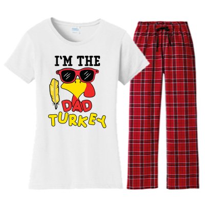 Im The Dad Turkey Funny Thanksgiving Women's Flannel Pajama Set