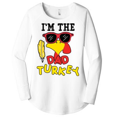 Im The Dad Turkey Funny Thanksgiving Women's Perfect Tri Tunic Long Sleeve Shirt