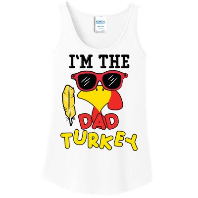 Im The Dad Turkey Funny Thanksgiving Ladies Essential Tank