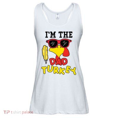 Im The Dad Turkey Funny Thanksgiving Ladies Essential Flowy Tank