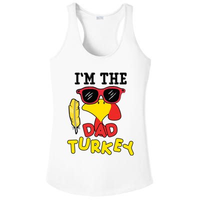 Im The Dad Turkey Funny Thanksgiving Ladies PosiCharge Competitor Racerback Tank