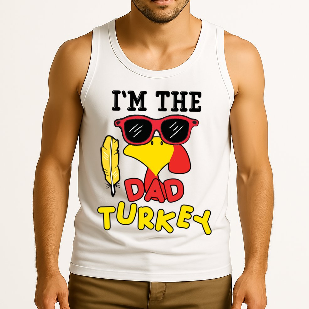 Im The Dad Turkey Funny Thanksgiving Tank Top