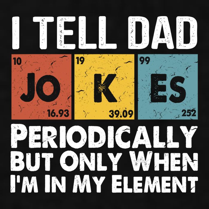 I Tell Dad Jokes Periodically But Only When Im My Element Ladies PosiCharge Tri-Blend Wicking Tank