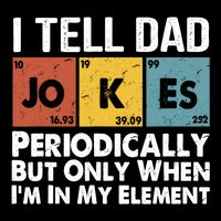 I Tell Dad Jokes Periodically But Only When Im My Element Backpack