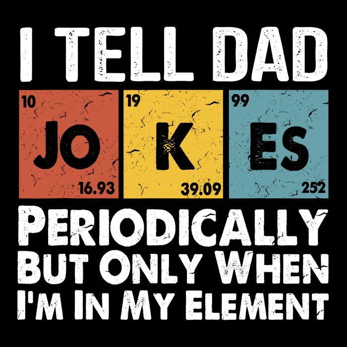 I Tell Dad Jokes Periodically But Only When Im My Element Backpack
