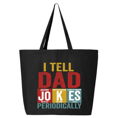I Tell Dad Jokes Periodically Science Vintage Father's Day 25L Jumbo Tote