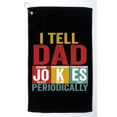 I Tell Dad Jokes Periodically Science Vintage Father's Day Golf Towel