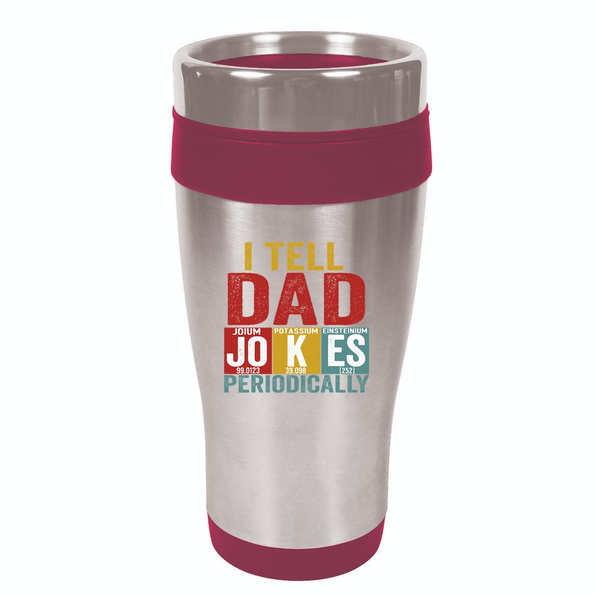 I Tell Dad Jokes Periodically Science Vintage Father's Day 16oz Travel Tumbler