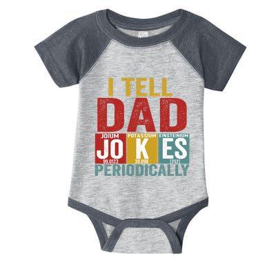 I Tell Dad Jokes Periodically Science Vintage Father's Day Infant Baby Jersey Bodysuit