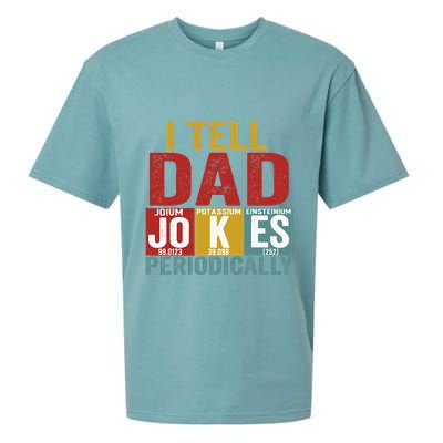 I Tell Dad Jokes Periodically Science Vintage Father's Day Sueded Cloud Jersey T-Shirt