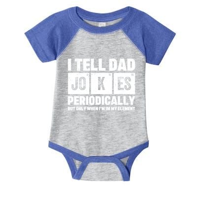 I Tell Dad Jokes Periodically Elet Vintage FatherS Day Meaningful Gift Infant Baby Jersey Bodysuit
