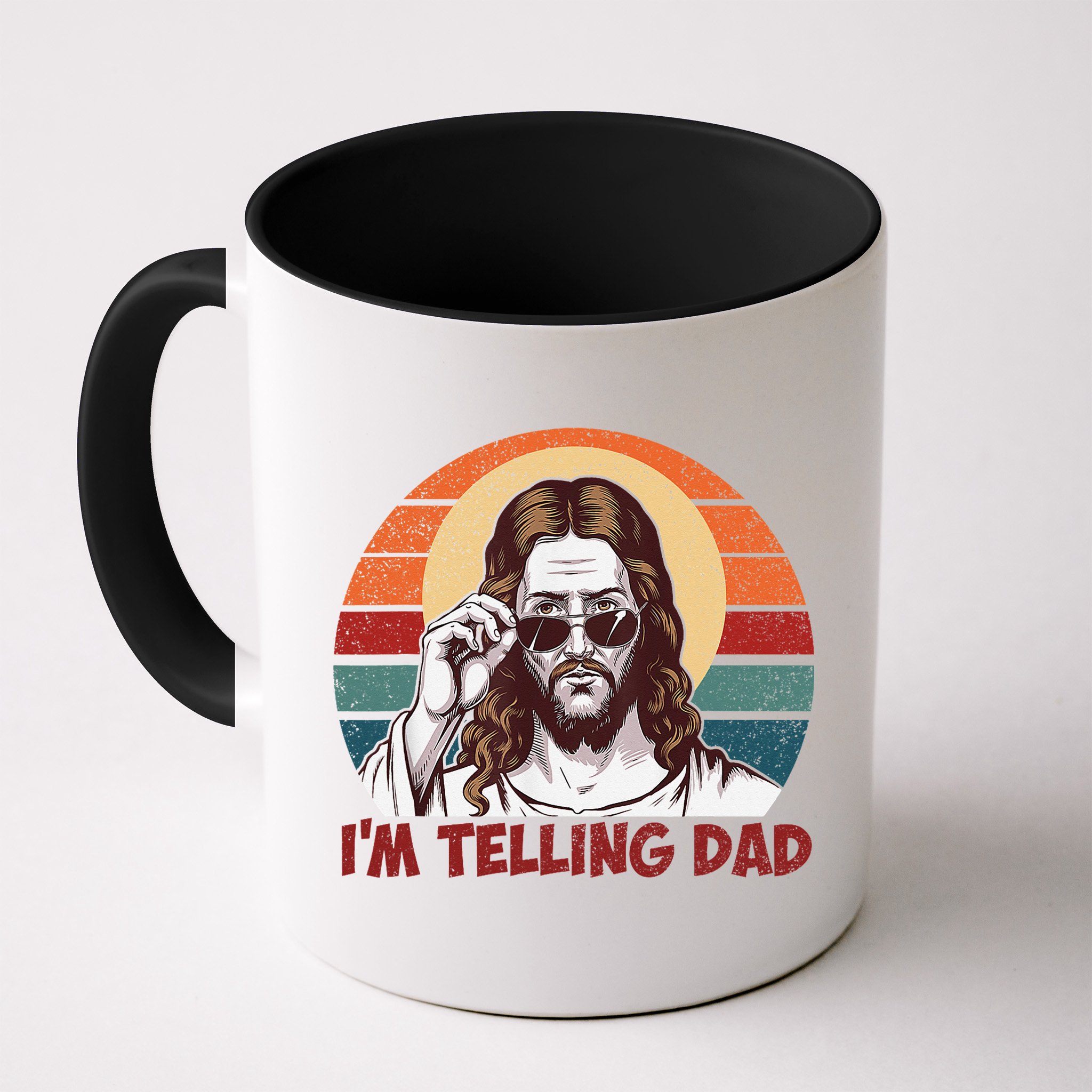 Im Telling Dad Funny Jesus Sayings Bible Verse Fathers Day Mug