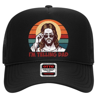 Im Telling Dad Funny Jesus Sayings Bible Verse Fathers Day Hat
