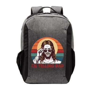 Im Telling Dad Funny Jesus Sayings Bible Verse Fathers Day Vector Backpack