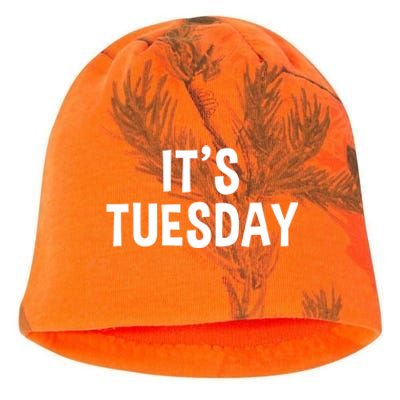 It's Tuesday Day Of The Week Prank April Fools Day Gift Kati - Camo Knit Beanie