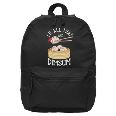 I'm That Dim Sum Funny Chinese Food Meme Kawaii China 16 in Basic Backpack