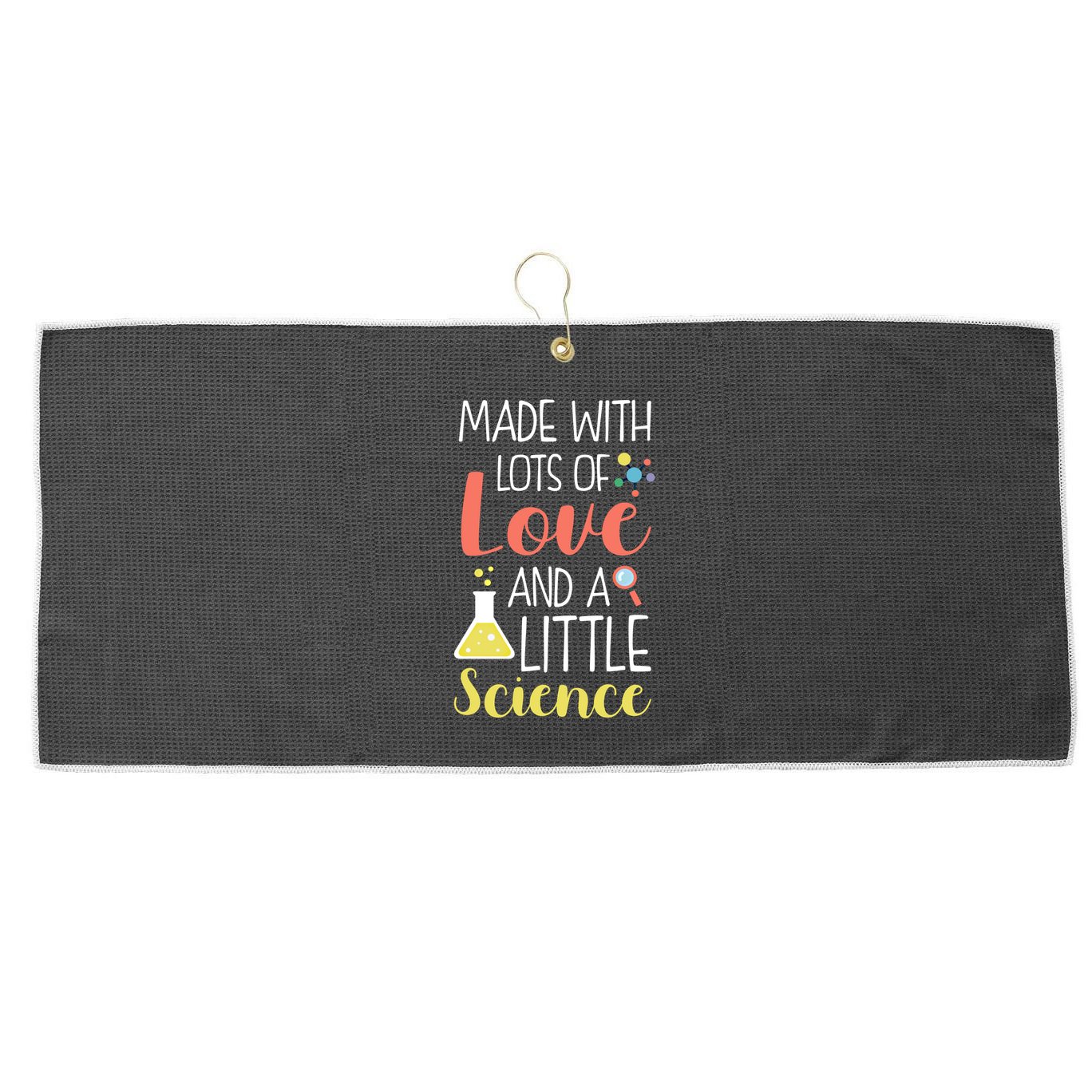 Ivf Transfer Day Love And Science Lucky Gift Large Microfiber Waffle Golf Towel