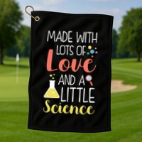 Ivf Transfer Day Love And Science Lucky Gift Golf Towel