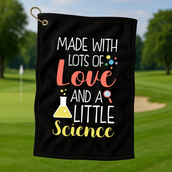 Ivf Transfer Day Love And Science Lucky Gift Golf Towel