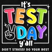 It's Test Day Yall Funny School Testing Exam Motivation Ladies PosiCharge Tri-Blend Wicking Tank