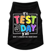 It's Test Day Yall Funny School Testing Exam Motivation Doggie Tank