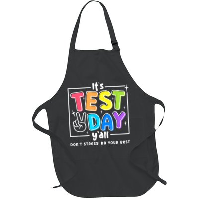 It's Test Day Yall Funny School Testing Exam Motivation Apron
