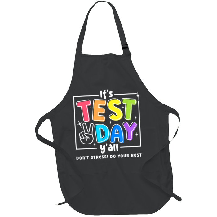 It's Test Day Yall Funny School Testing Exam Motivation Apron