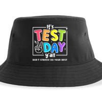 It's Test Day Yall Funny School Testing Exam Motivation Sustainable Bucket Hat