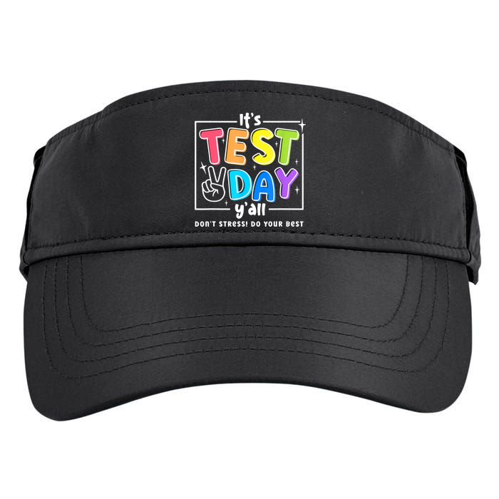 It's Test Day Yall Funny School Testing Exam Motivation Adult Drive Performance Visor