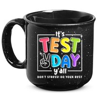 It's Test Day Yall Funny School Testing Exam Motivation 15oz Campfire Ceramic Mug