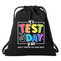 It's Test Day Yall Funny School Testing Exam Motivation Drawstring Bag