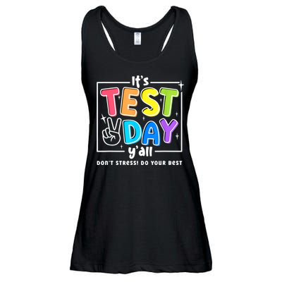 It's Test Day Yall Funny School Testing Exam Motivation Ladies Essential Flowy Tank