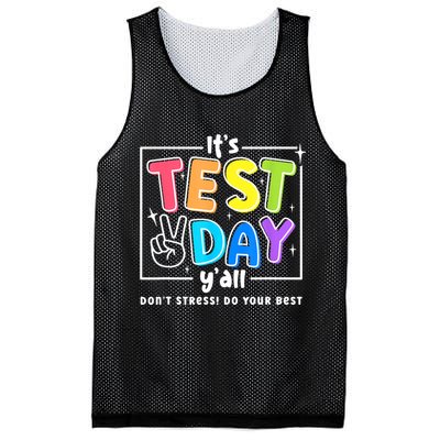 It's Test Day Yall Funny School Testing Exam Motivation Mesh Reversible Basketball Jersey Tank