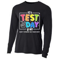 It's Test Day Yall Funny School Testing Exam Motivation Cooling Performance Long Sleeve Crew