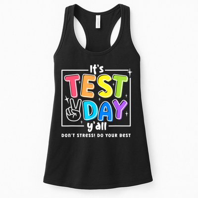 It's Test Day Yall Funny School Testing Exam Motivation Womens Tank Top