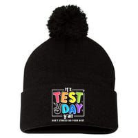 It's Test Day Yall Funny School Testing Exam Motivation Pom Pom 12in Knit Beanie