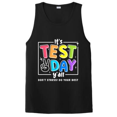 It's Test Day Yall Funny School Testing Exam Motivation PosiCharge Competitor Tank