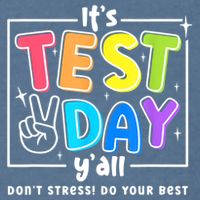 It's Test Day Yall Funny School Testing Exam Motivation Garment-Dyed Sweatshirt