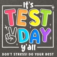 It's Test Day Yall Funny School Testing Exam Motivation Cotton Canvas Backpack