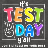 It's Test Day Yall Funny School Testing Exam Motivation Vector Backpack