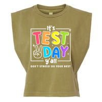 It's Test Day Yall Funny School Testing Exam Motivation Garment-Dyed Women's Muscle Tee