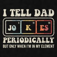 I Tell Dad Jokes Periodically Element Ladies PosiCharge Tri-Blend Wicking Tank