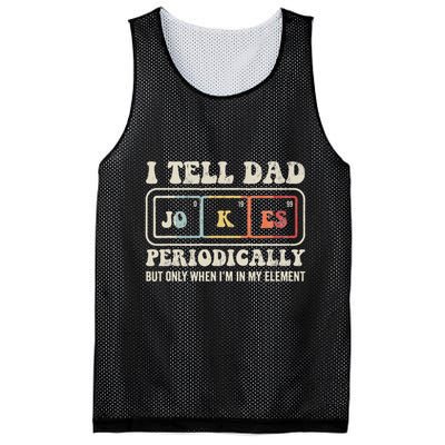 I Tell Dad Jokes Periodically Element Mesh Reversible Basketball Jersey Tank