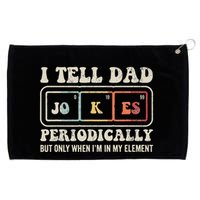 I Tell Dad Jokes Periodically Element Grommeted Golf Towel